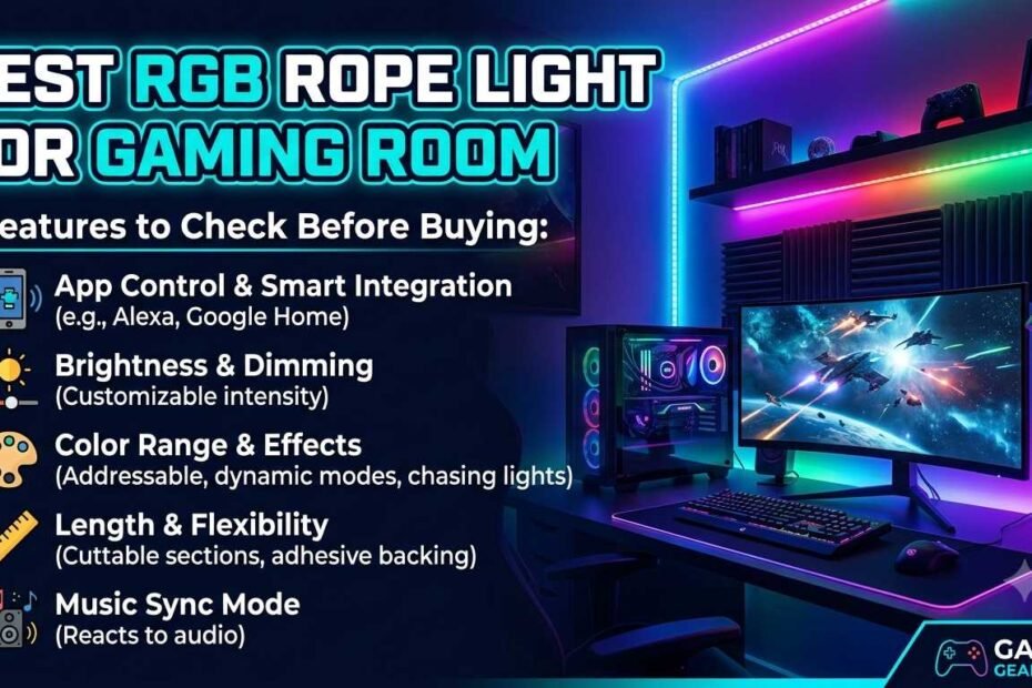 Best RGB Rope Light for Gaming Room: Features to Check Before Buying